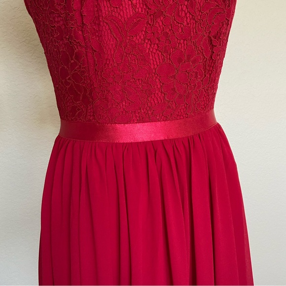 Miusol Women's Formal Floral Lace Size Small Bridesmaid Party Maxi Dress - Picture 5 of 15